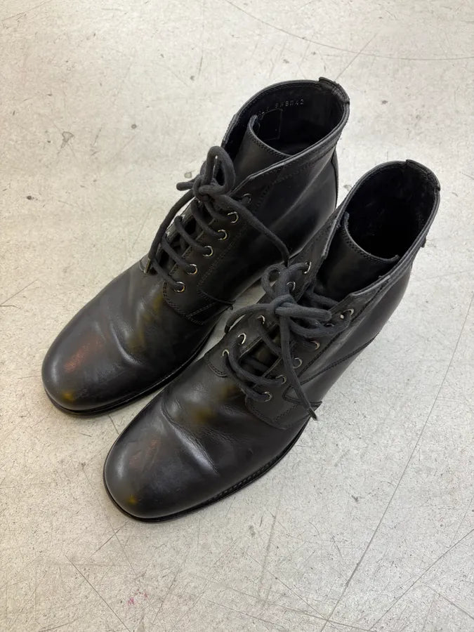 2000s Dior Black Leather Lace-Up Boots JyxueRd 2