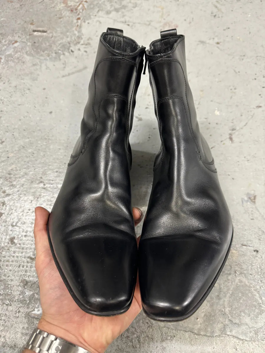 Dior Black Leather Minimalist Boots haOeJLd 2