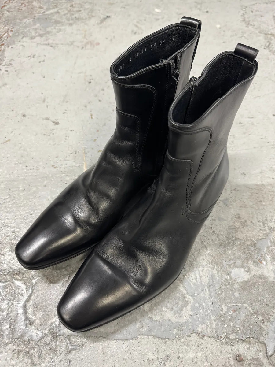 Dior Black Leather Minimalist Boots haOeJLd 3