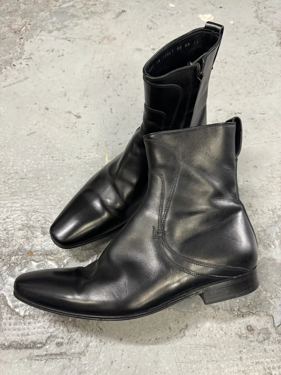 Dior Black Leather Minimalist Boots haOeJLd 4