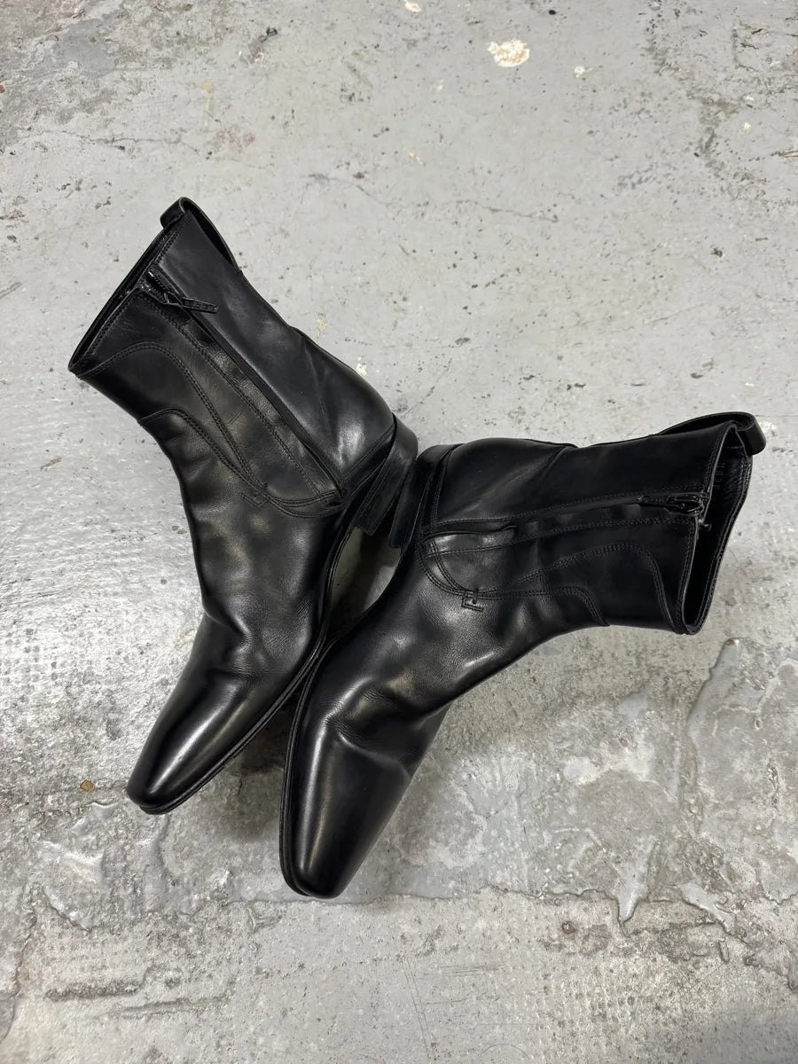 Dior Black Leather Minimalist Boots haOeJLd 5