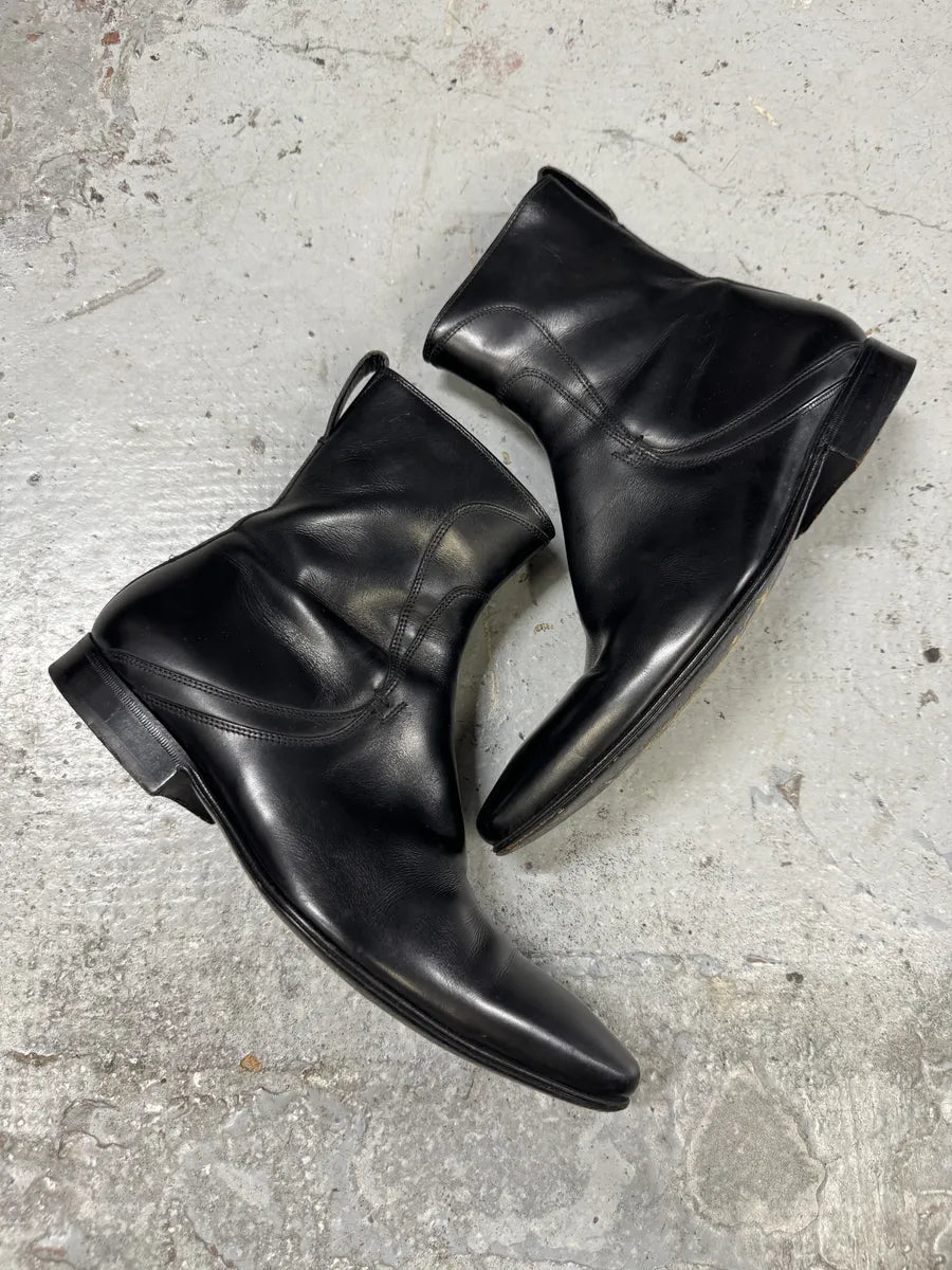Dior Black Leather Minimalist Boots haOeJLd 9