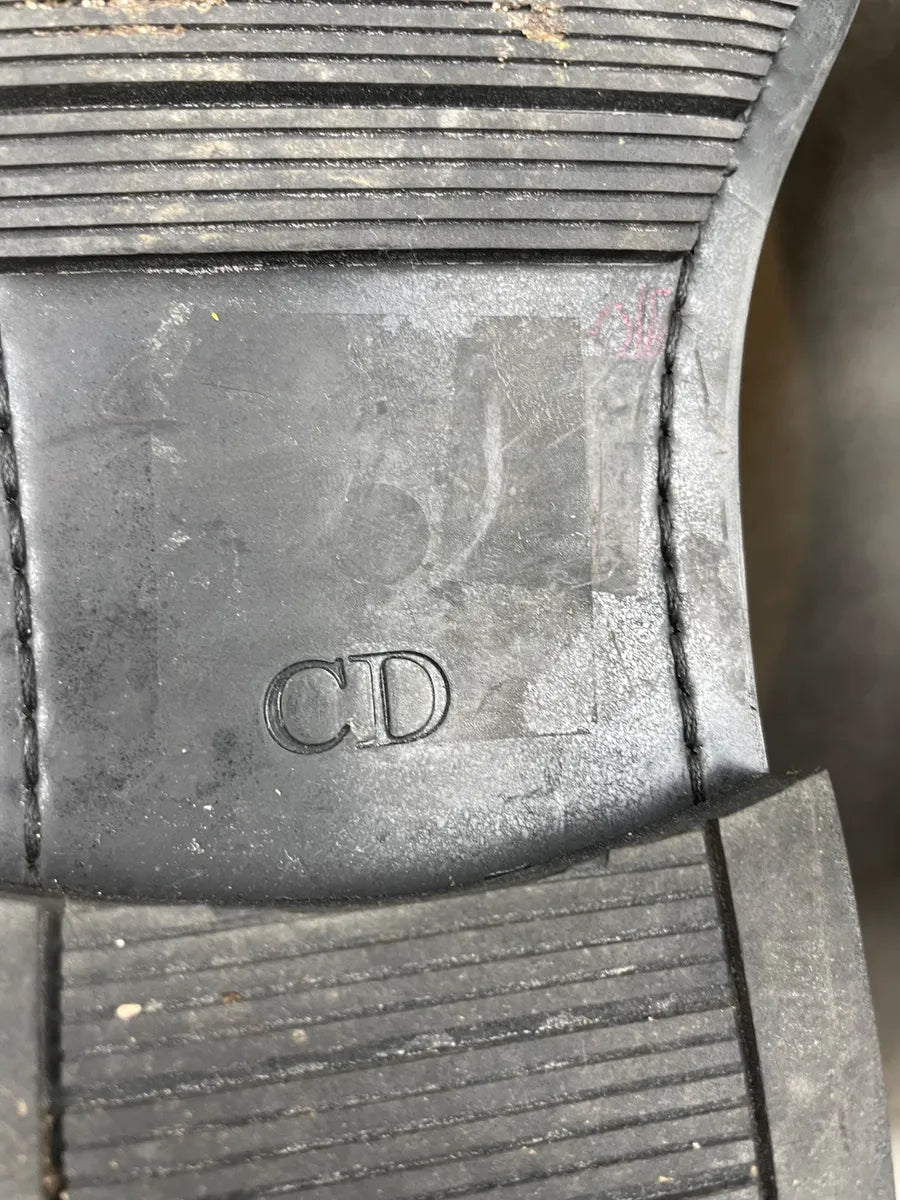 AW2008 Dior Black Leather Velcro Strap Boots by Kris Van Assche WgoTKqd 7