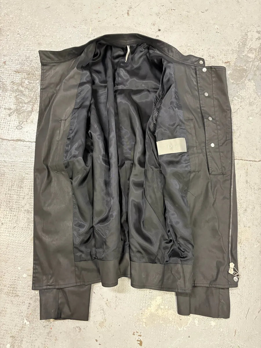 Dior Black Obscure Asymmetrical 2 Zips Jacket mtKgRQz 4