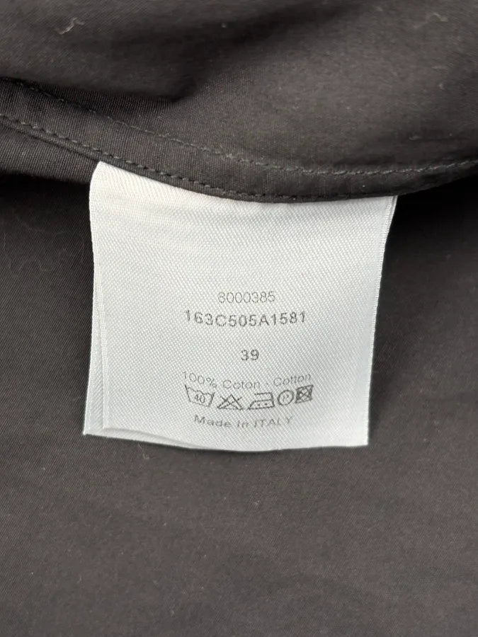2010s Dior Black Simple Classy Mao Collar Shirt by Kris Van Assche CWHIeQz 9