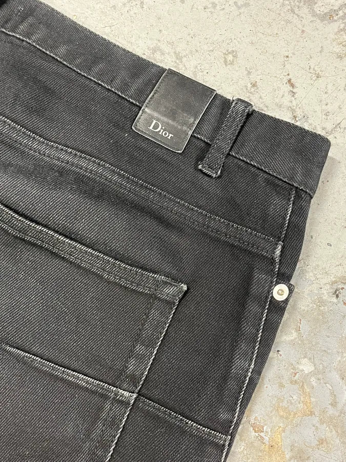 2000s Dior Black Slim Denim Jeans rHcbjCX 8