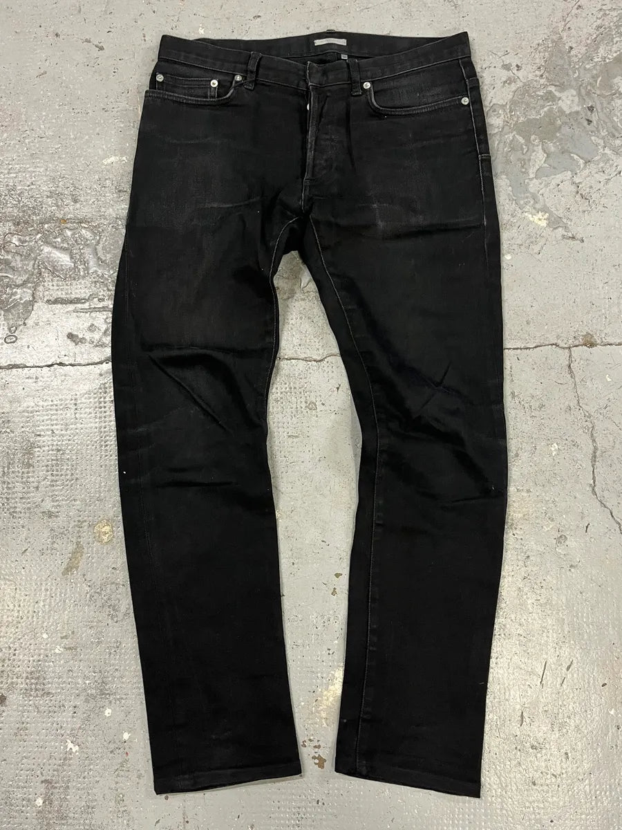 2000s Dior Black Slim Denim Jeans rHcbjCX 0