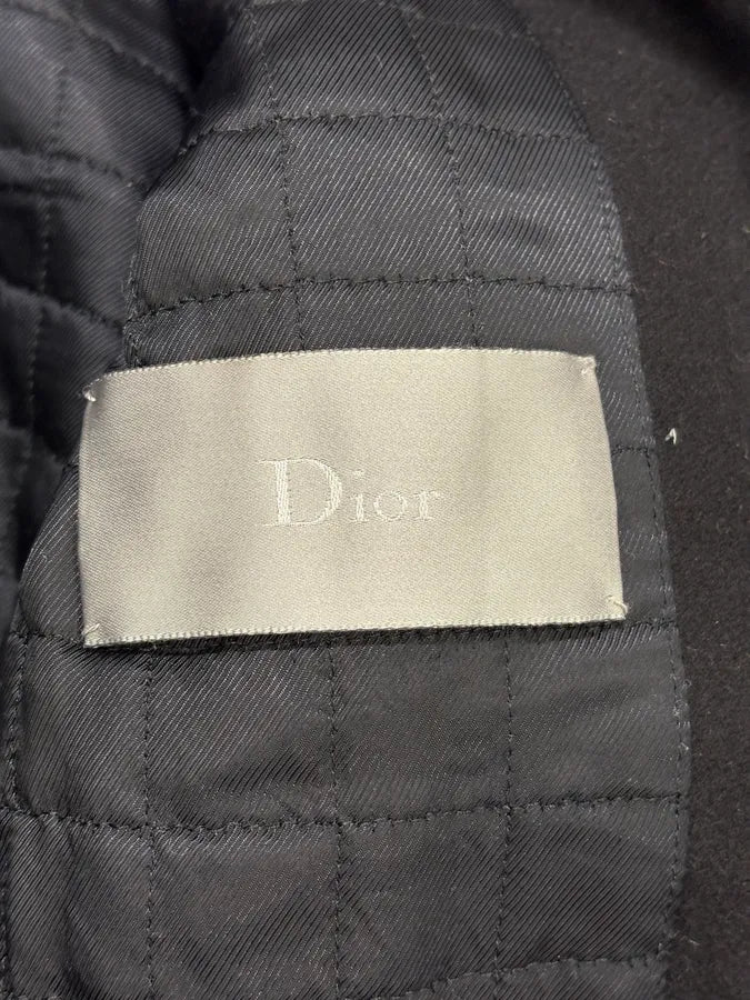 Dior Black Wool & Leather Zip-up Jacket eEqObrL 9