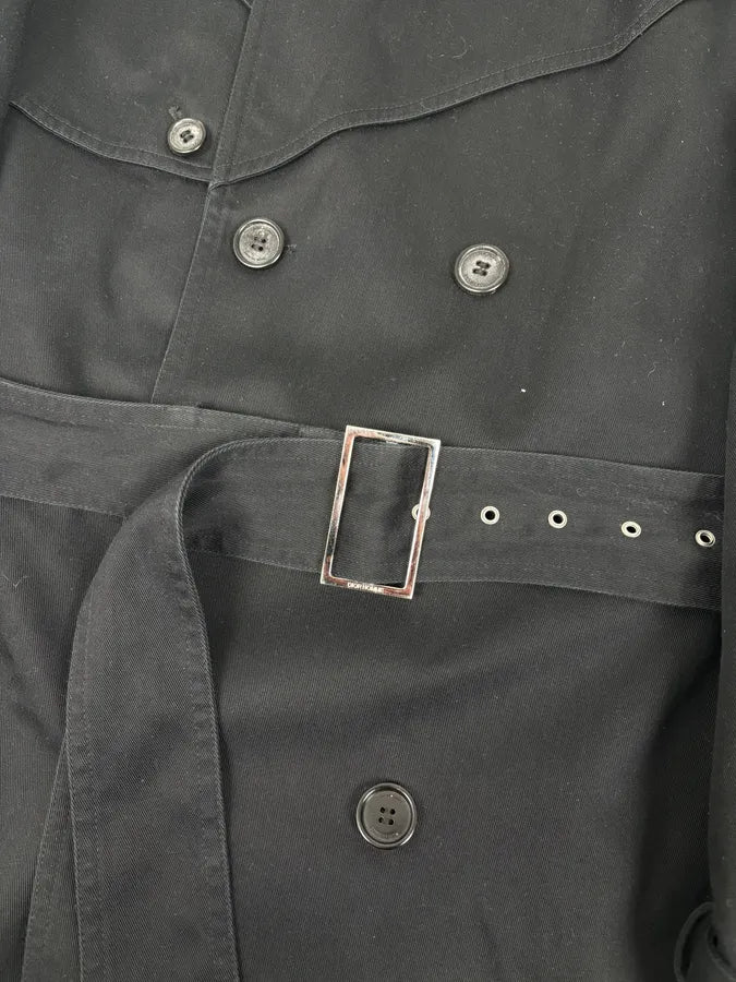 AW2009 Dior Black Wool Double-Breasted Trench Coat by Kris Van Assche eOVJZPJ 10