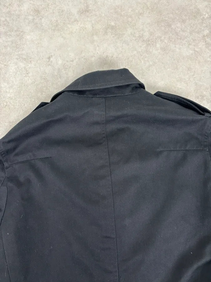 AW2009 Dior Black Wool Double-Breasted Trench Coat by Kris Van Assche eOVJZPJ 7