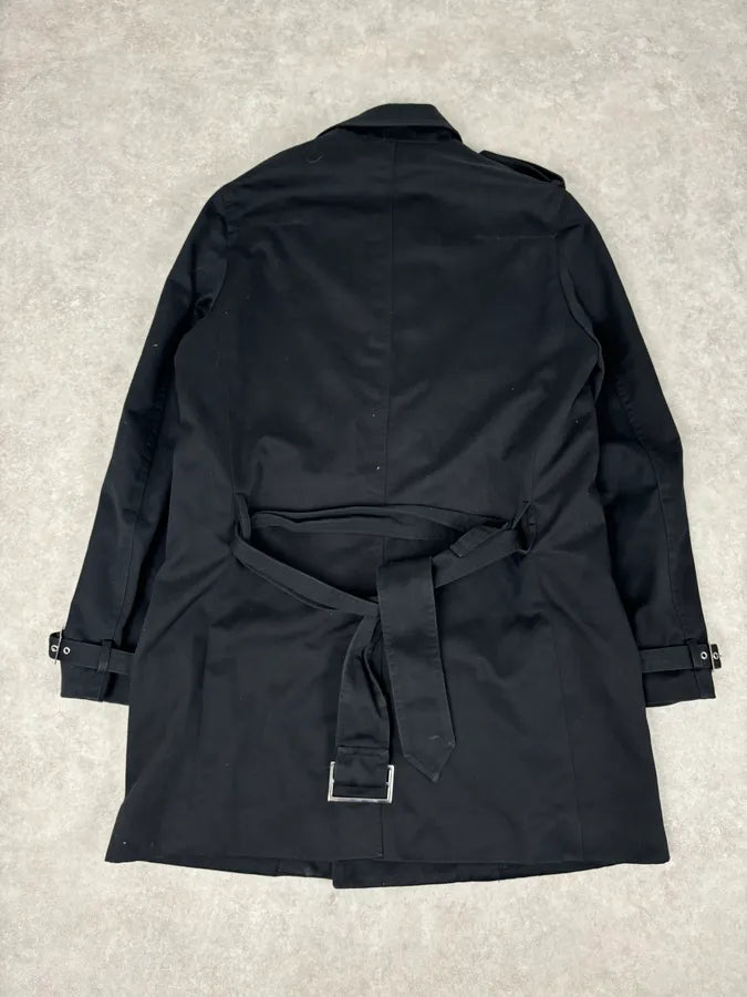 AW2009 Dior Black Wool Double-Breasted Trench Coat by Kris Van Assche eOVJZPJ 6