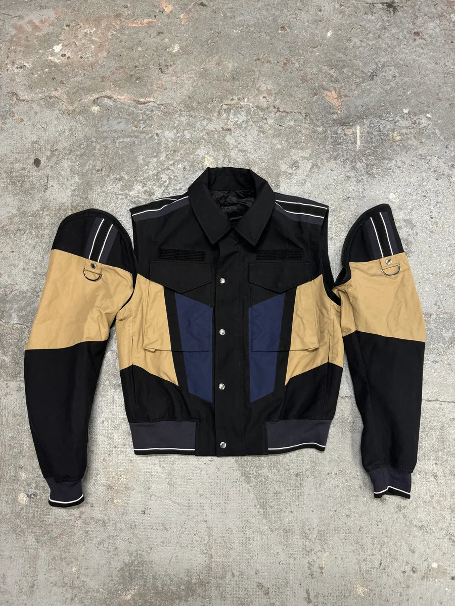 Dior Bomber Avant-Garde Jacket with Detachable Sleeves by Kris Van Assche (M) 6