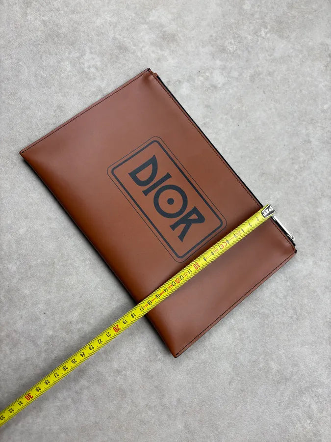 AW2021 Dior Brown Road Jack Rerouac Zip Pouch BlbjEWb 9