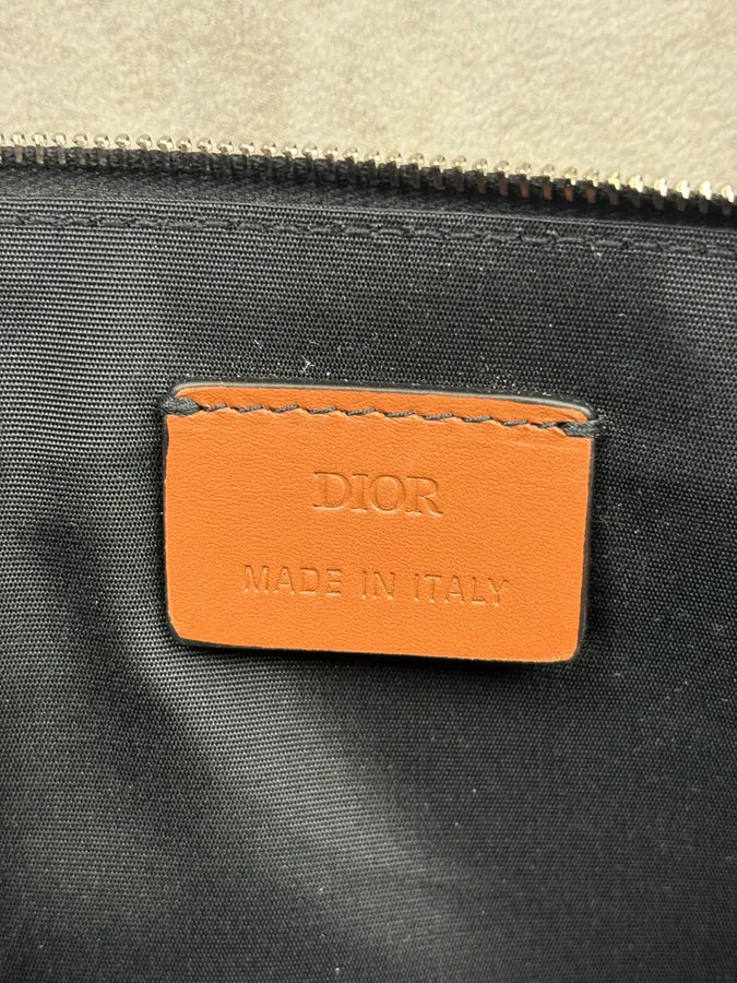 AW2021 Dior Brown Road Jack Rerouac Zip Pouch BlbjEWb 6