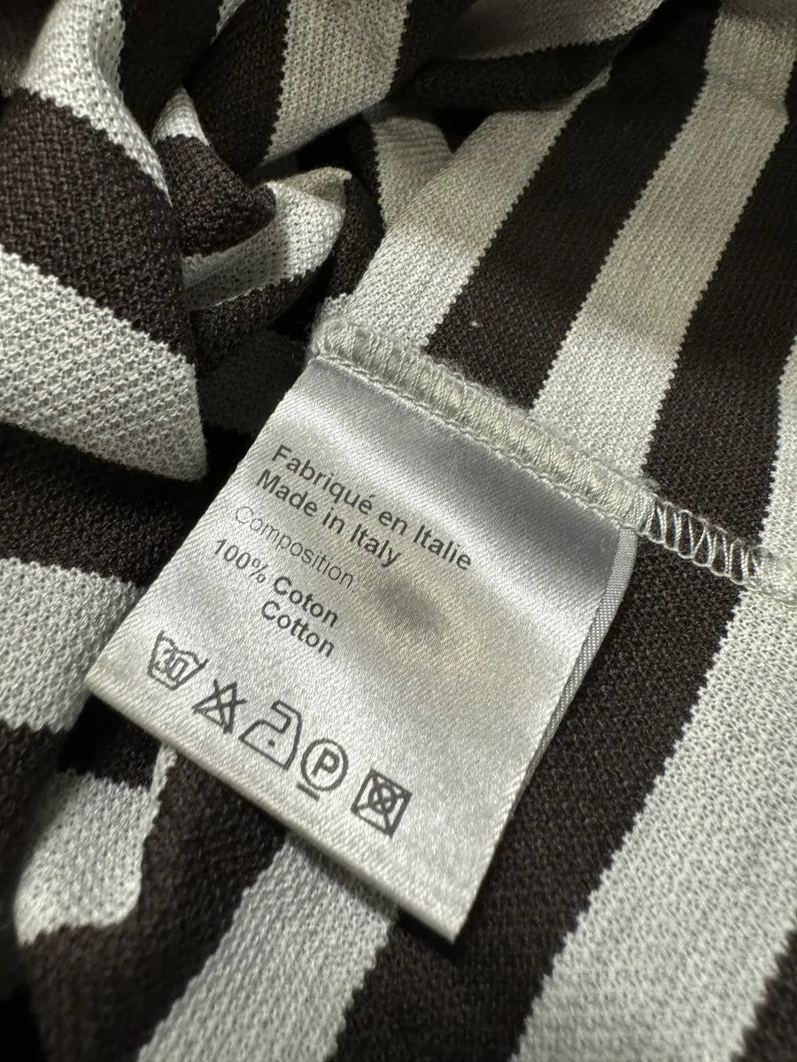 Dior Grey & Black Striped Polo Shirt NPQXItr 7