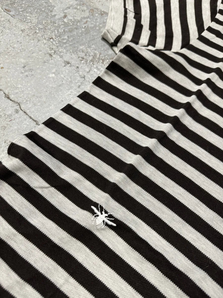 Dior Grey & Black Striped Polo Shirt NPQXItr 8