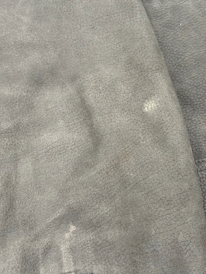 2010s Dior Grey Asymmetrical Leather Biker Jacket by Kris Van Assche DGLKaCZ 13