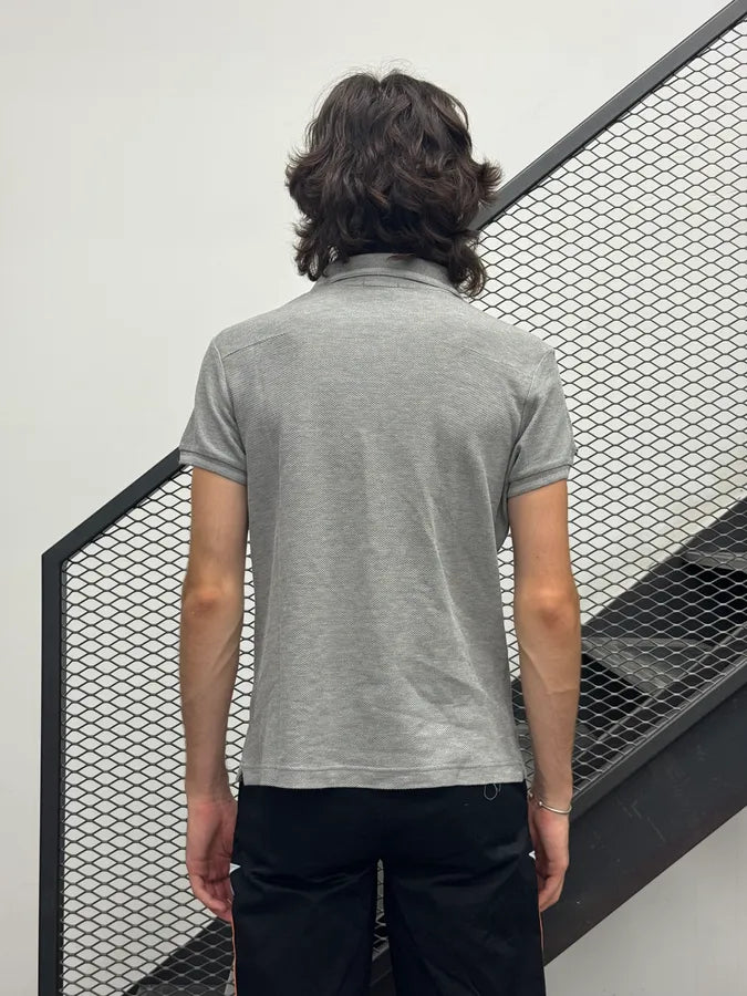 2000s Dior Homme Grey Classic Textured Polo JhCCSae 1