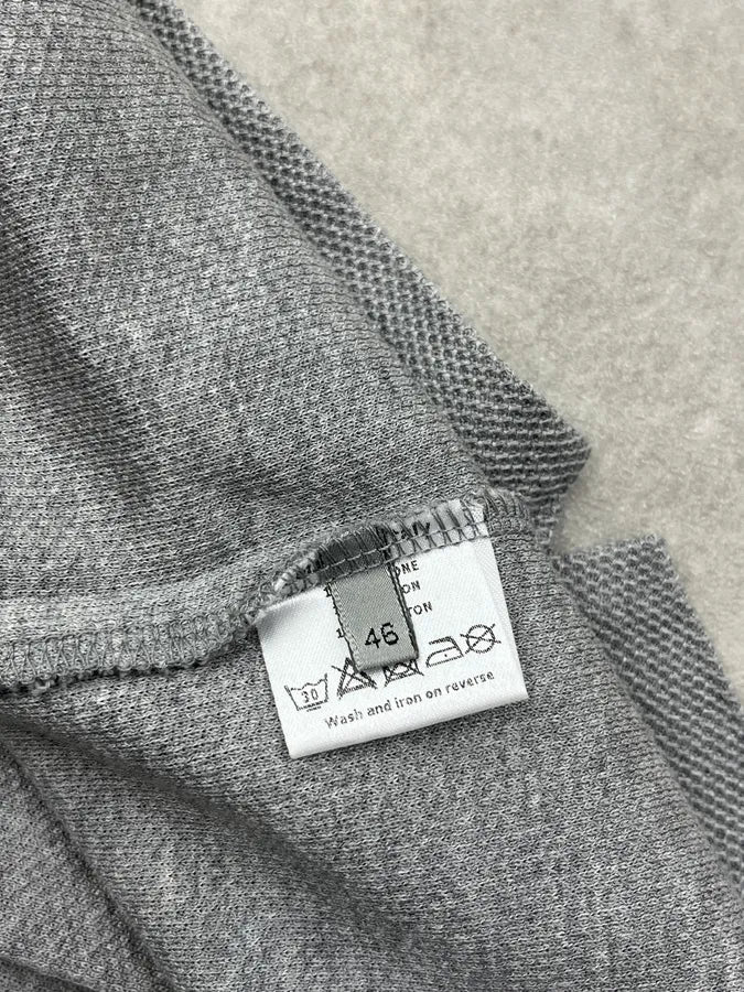 2000s Dior Homme Grey Classic Textured Polo JhCCSae 8