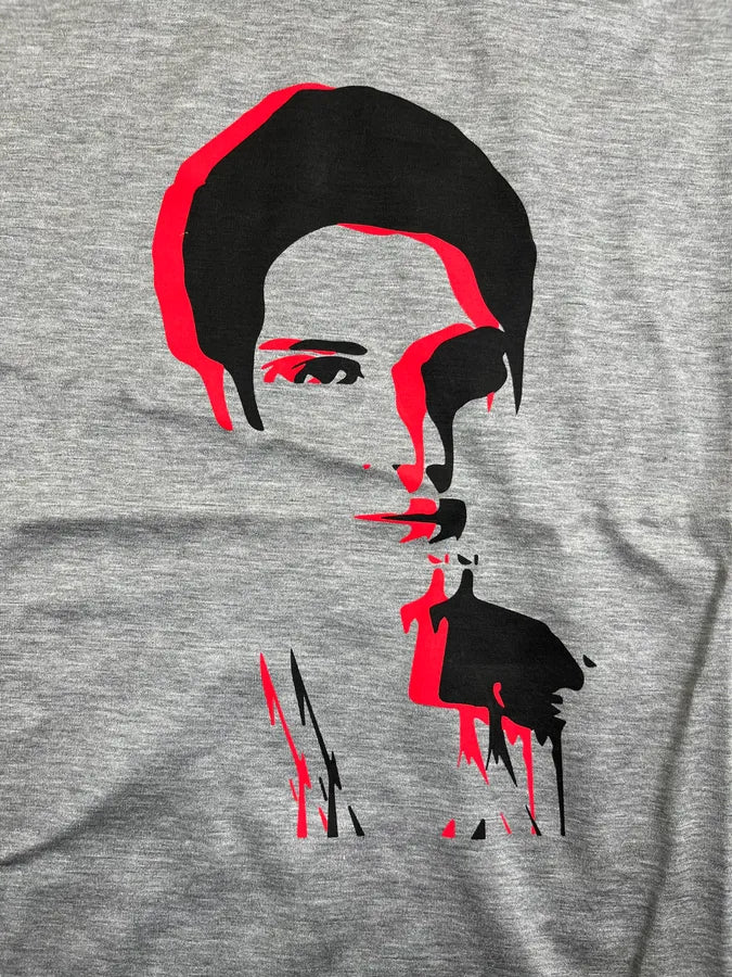 Dior Grey Cotton Portrait Graphic T-Shirt TEKKGVG 6