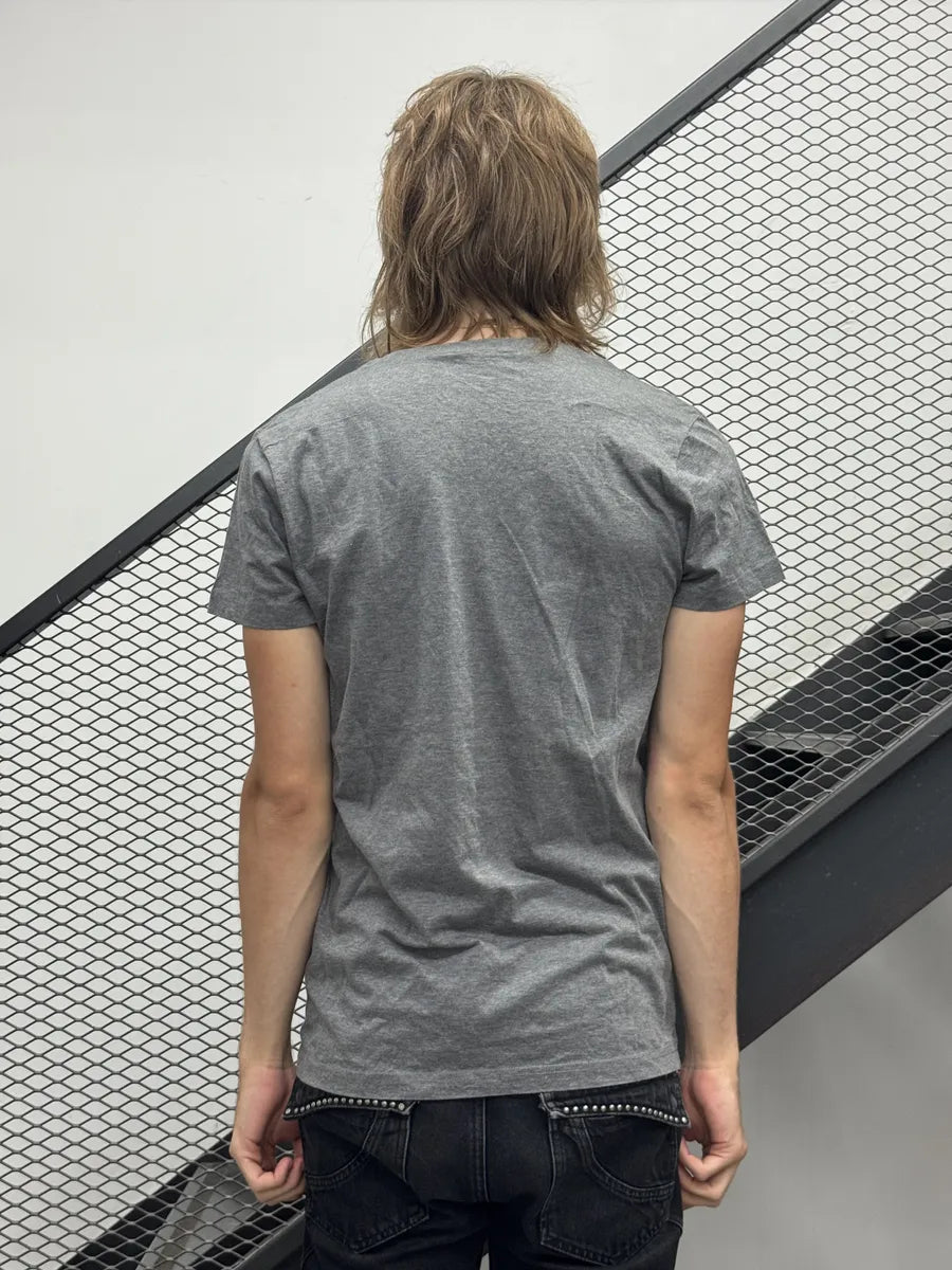 2010s Dior Grey Abstract Scribble T-Shirt by Kris Van Assche NNOmgVf 2