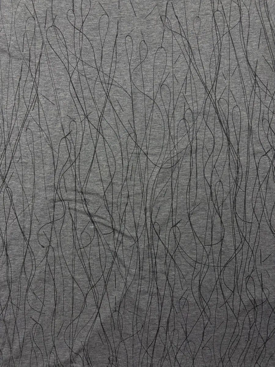 2010s Dior Grey Abstract Scribble T-Shirt by Kris Van Assche NNOmgVf 5