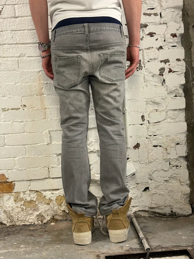 2010s Dior Grey Denim Slim Jeans by Kris Van Assche eVkCYdb 3