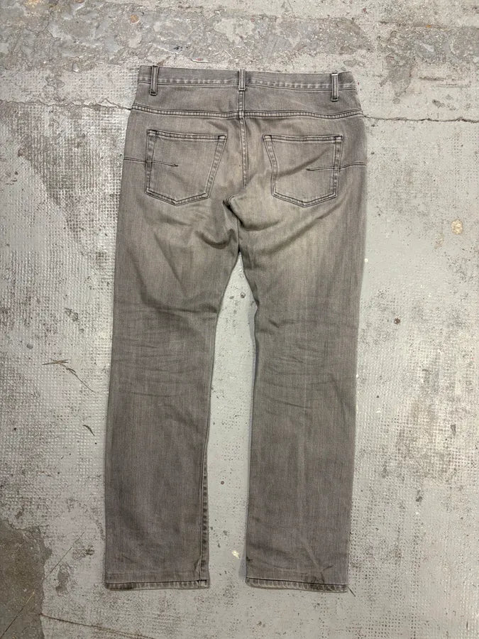 2010s Dior Grey Denim Slim Jeans by Kris Van Assche eVkCYdb 5