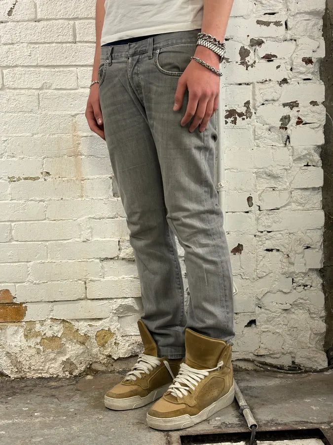 2010s Dior Grey Denim Slim Jeans by Kris Van Assche eVkCYdb 2