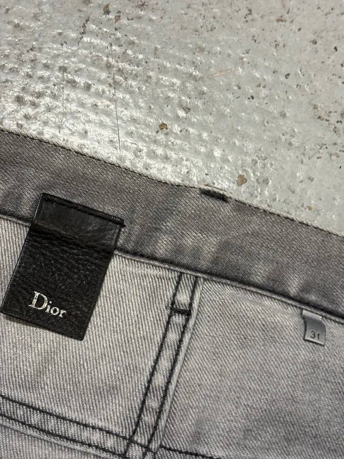 2010s Dior Grey Denim Slim Jeans by Kris Van Assche eVkCYdb 7