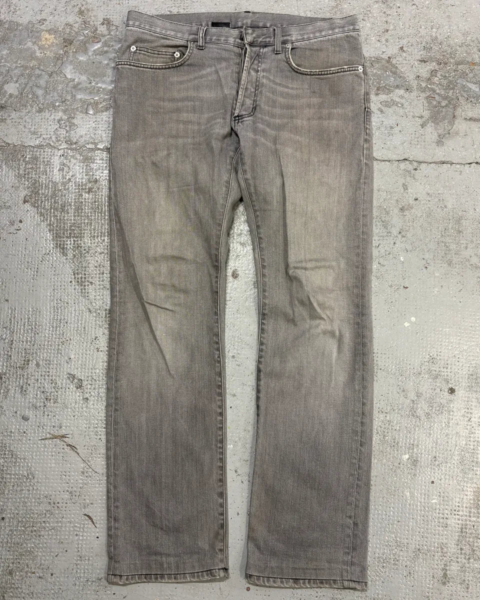 2010s Dior Grey Denim Slim Jeans by Kris Van Assche eVkCYdb 0