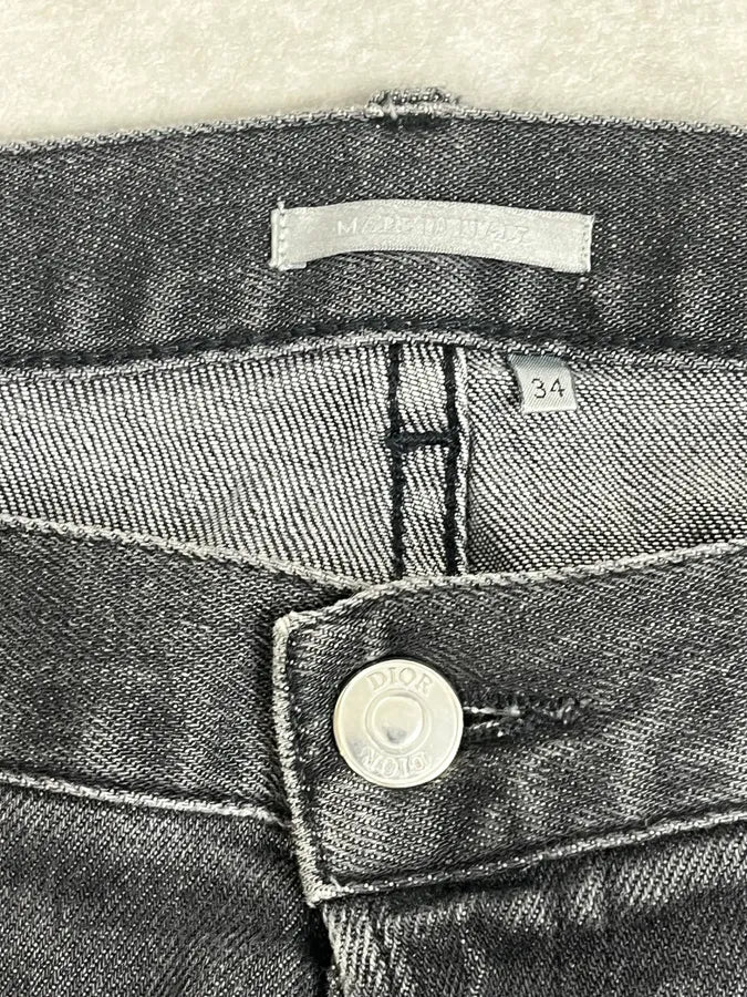 Dior Dark Grey Slim Denim Jeans  Qhneiqg 9