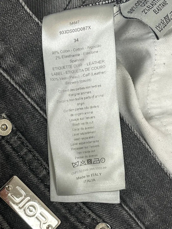 Dior Dark Grey Slim Denim Jeans  Qhneiqg 11