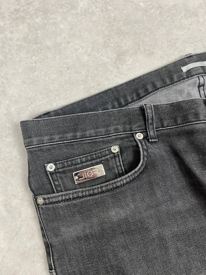 Dior Dark Grey Slim Denim Jeans  Qhneiqg 8