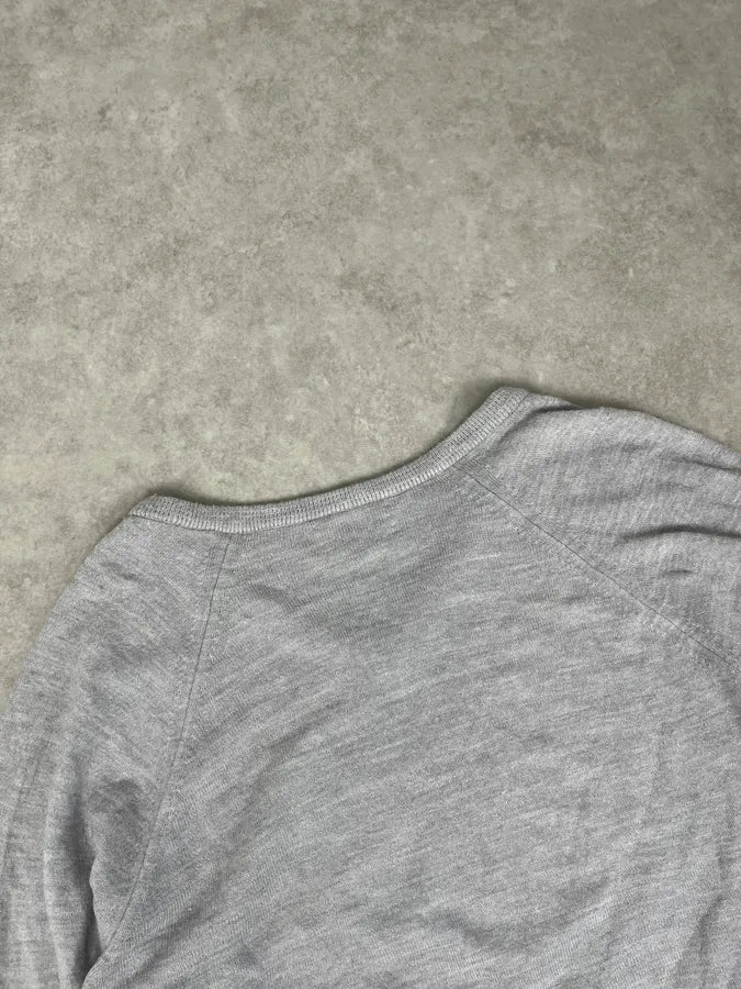 1990s Christian Dior Grey V-Neck Sweater PLVZGbV 6