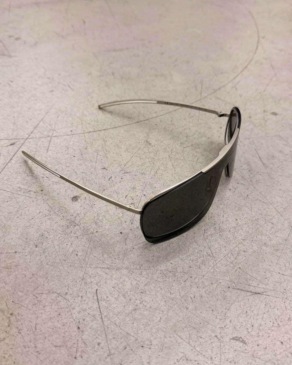  Dior Homme Black Metal Rectangular Sunglasses omDTMyl 1