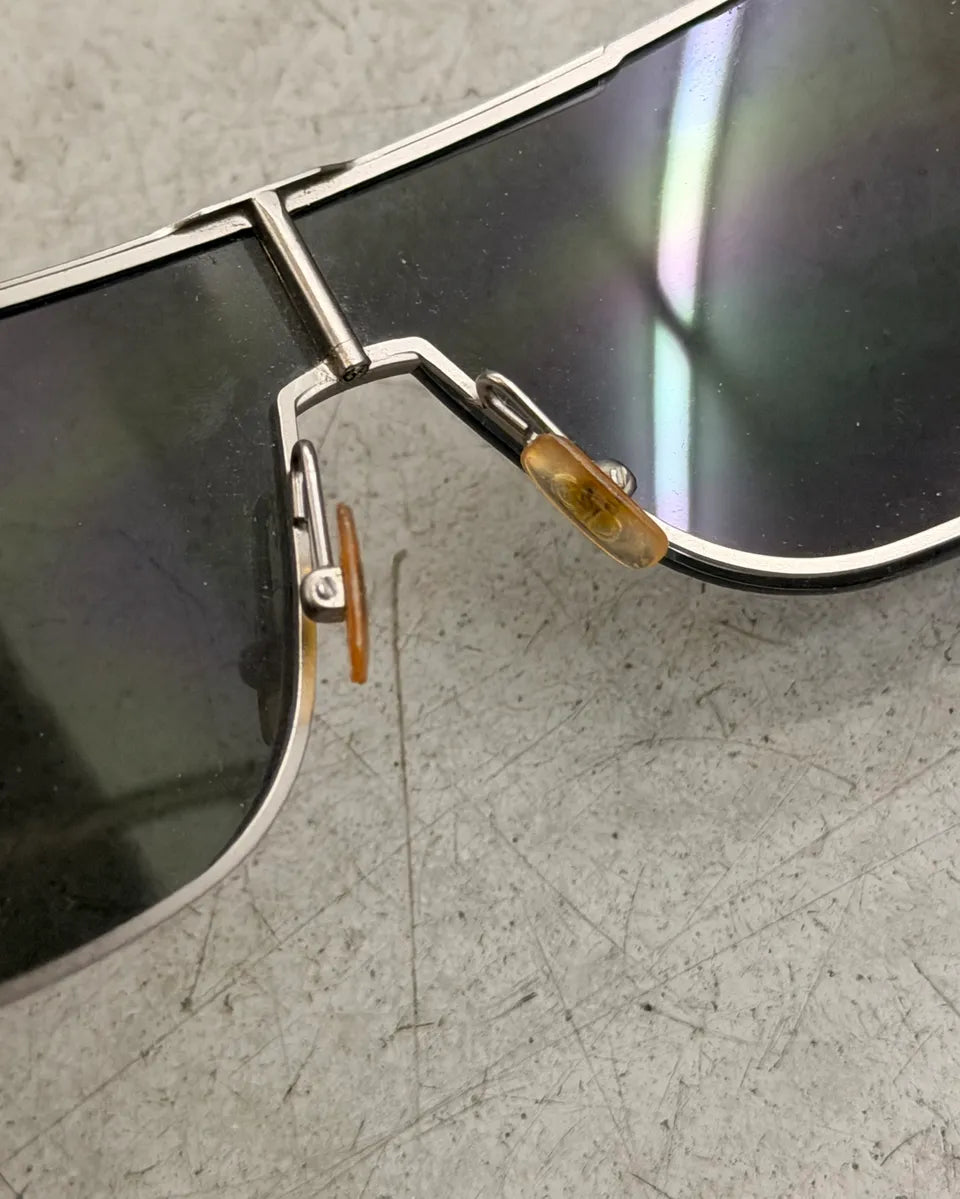  Dior Homme Black Metal Rectangular Sunglasses omDTMyl 11