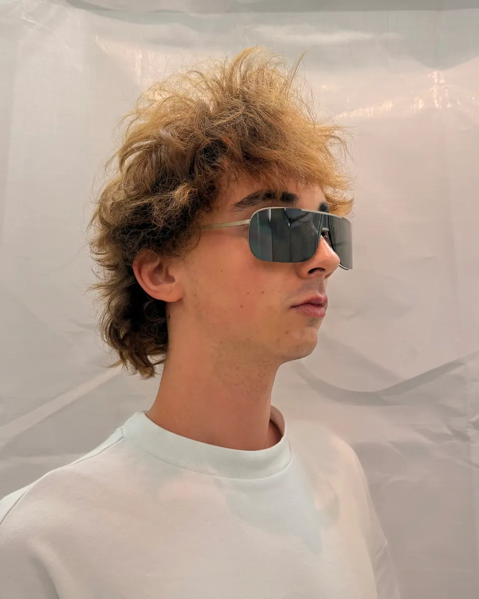  Dior Homme Black Metal Rectangular Sunglasses omDTMyl 6