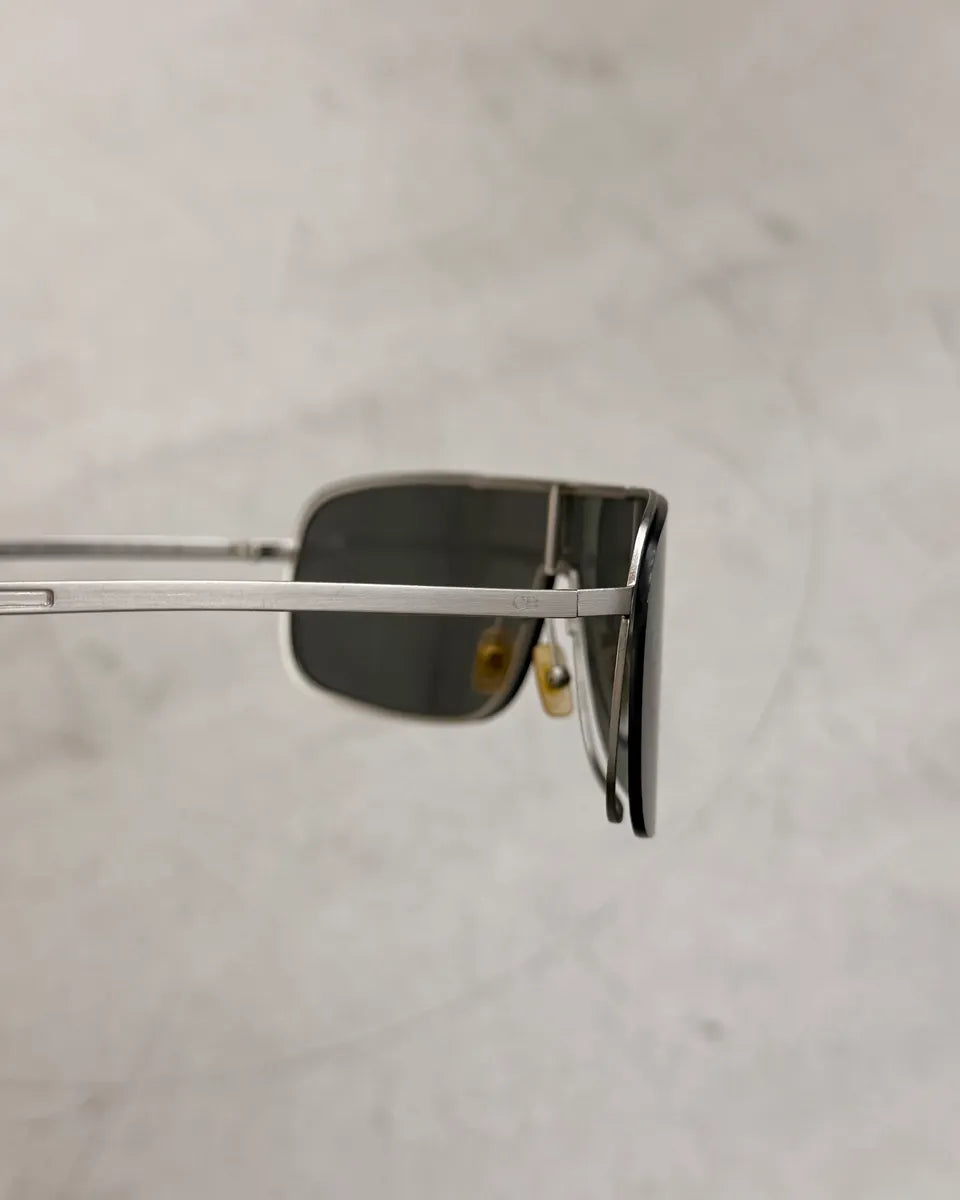  Dior Homme Black Metal Rectangular Sunglasses omDTMyl 9