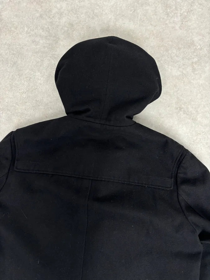 2010s Dior Homme Black Wool Toggle Duffle Coat by Kris Van Assche dKfRLfB 5