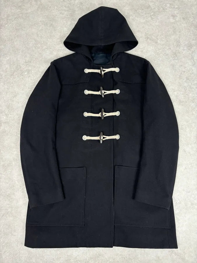 2010s Dior Homme Black Wool Toggle Duffle Coat by Kris Van Assche dKfRLfB 0