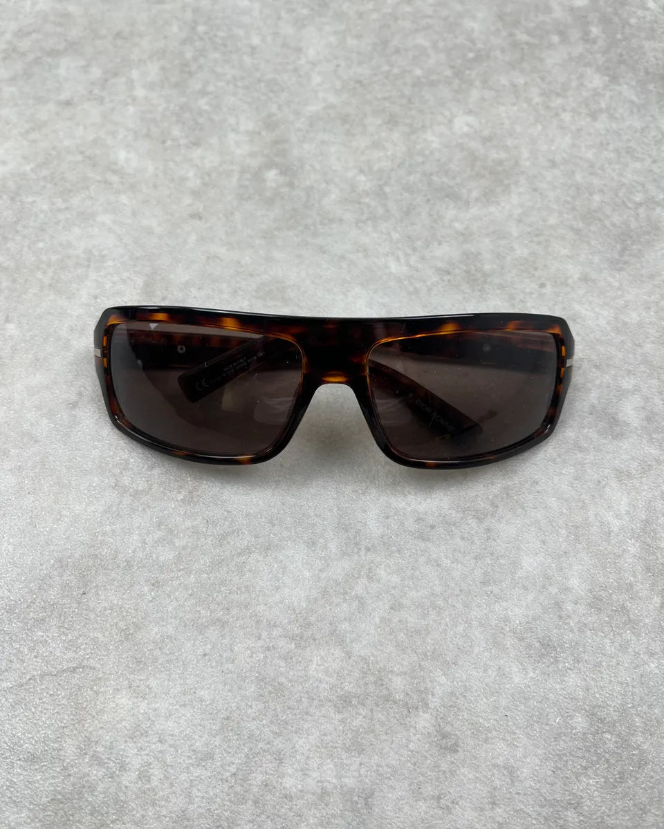 Dior Homme Brown Metal Tie Sunglasses uxmoZld 4