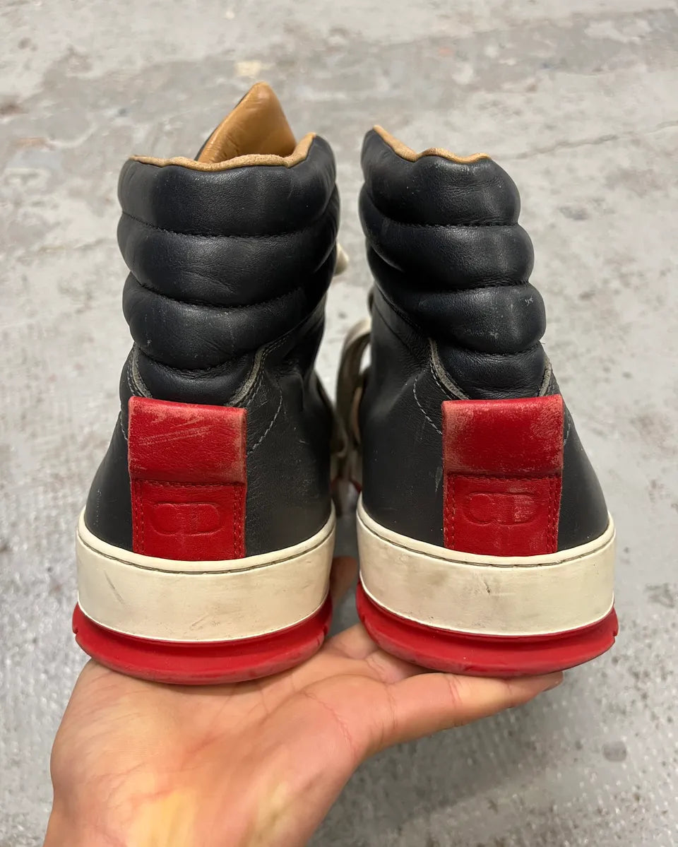 Dior Homme Grey Suede Black Leather High Sneakers  bNgJDNU 7