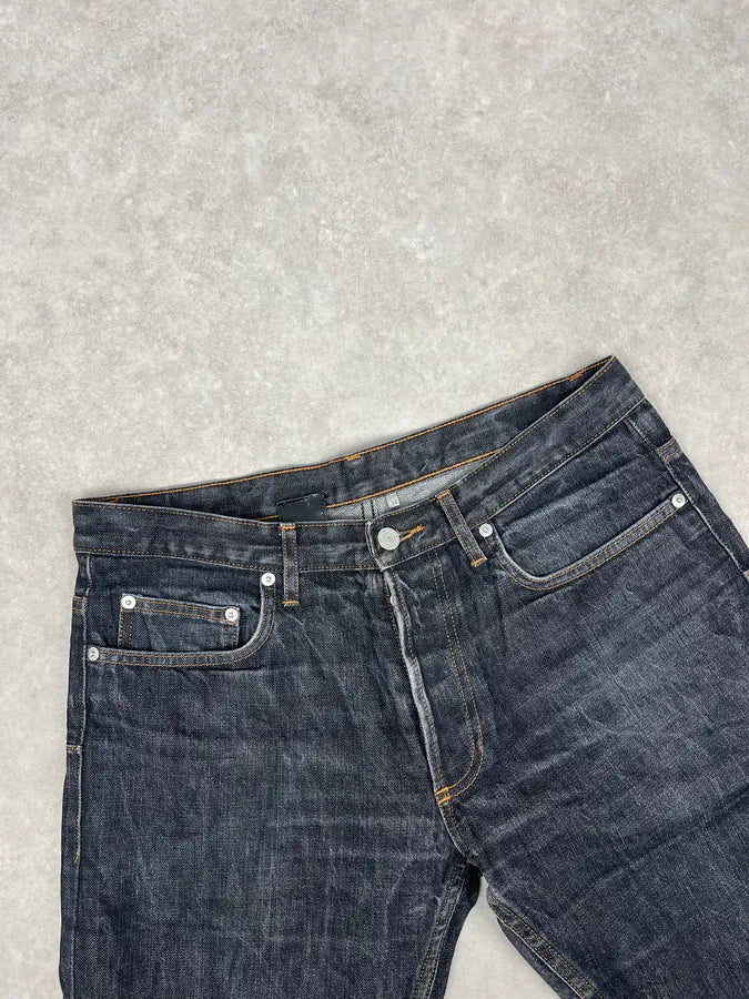 2000s Dior Navy Faded Straight Denim Jeans MEPraXA 6