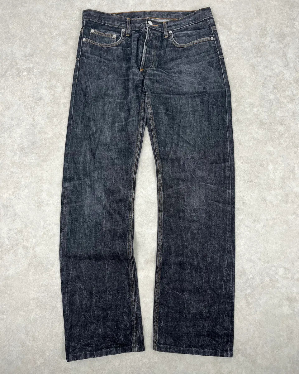2000s Dior Navy Faded Straight Denim Jeans MEPraXA 0
