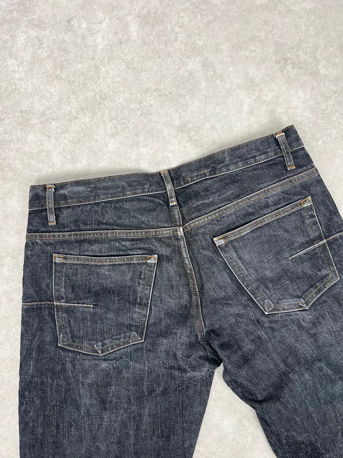 2000s Dior Navy Faded Straight Denim Jeans MEPraXA 7