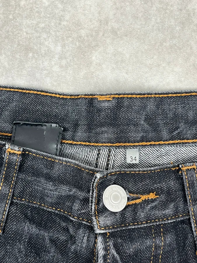 2000s Dior Navy Faded Straight Denim Jeans MEPraXA 9