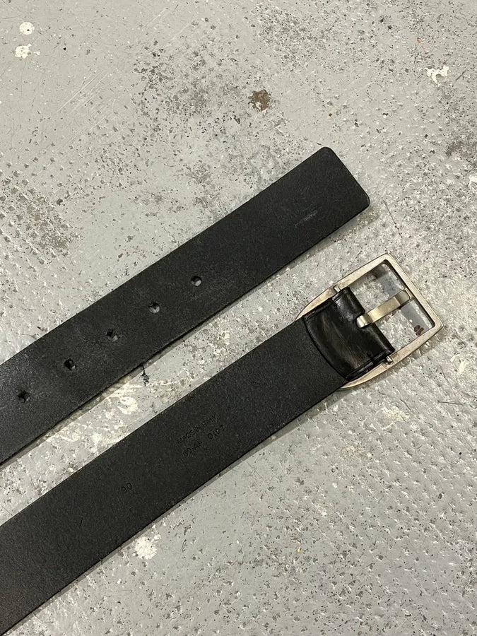 Dior Homme Pure Black Leather Belt WBtMDOZ 2