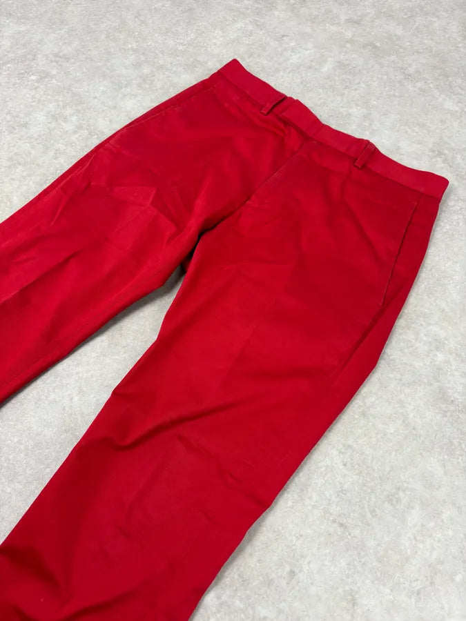 Dior Homme Red Classy Tailored Pants by Kris Van Assche IMzelVv 5