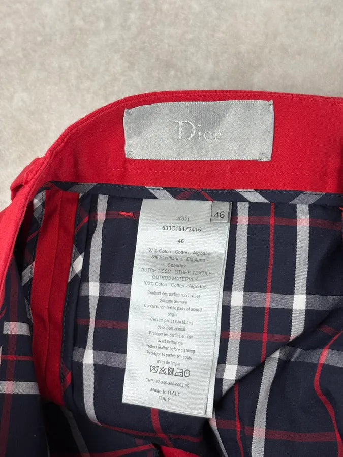 Dior Homme Red Classy Tailored Pants by Kris Van Assche IMzelVv 9